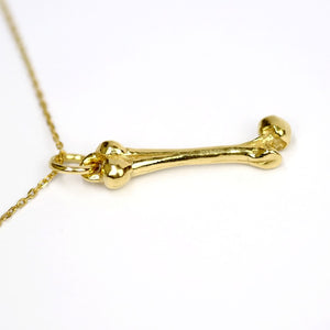 gold bone necklace