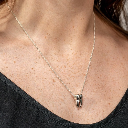 Silver Tooth Necklace